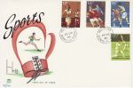 1980-10-10 Sport Stamps Holy Island cds FDC (73493)