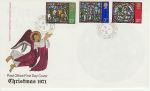 1971-10-13 Christmas Stamps Aylesbury cds FDC (73546)