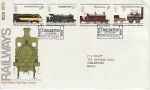 1975-08-13 Railways Stamps Darlington FDC (73673)
