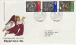 1971-10-13 Christmas Stamps Canterbury FDC (73719)