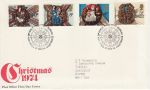 1974-11-27 Christmas Stamps Bureau FDC (73735)