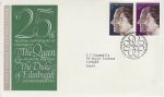 1972-11-20 Silver Wedding Stamps Bureau FDC (73753)