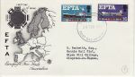 1967-02-20 EFTA phos Stamps Southampton FDC (73834)