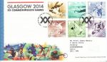 2014-07-17 Commonwealth Games Stamps T/House FDC (73857)