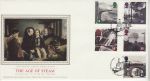 1994-01-18 Railways Stamps Waterloo Silk FDC (74564)