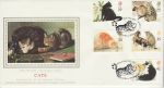 1995-01-17 Cats Stamps Catshill Silk FDC (74574)