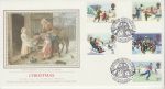1990-11-13 Christmas Stamps Duffield Silk FDC (74672)
