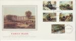 1985-01-22 Famous Trains Stamps Grimsby Silk FDC (74709)