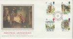 1989-07-04 Archaeology Stamps Bureau Silk FDC (74800)