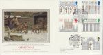 1989-11-14 Christmas Stamps Ely Silk FDC (74805)