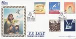 1995-05-02 Peace and Freedom VE Day Silk FDC (75078)