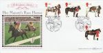 1997-07-08 Queen's Horses Windsor Benham Silk FDC (75109)