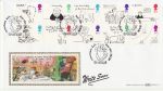 1996-02-26 Greetings Stamps Letterfearn Silk FDC (75127)