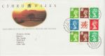 1992-02-25 Wales Bklt Pane Stamps Bureau FDC (75316)