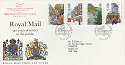1985-07-30 Royal Mail Service + Carried Cachet FDC (7535)