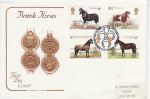 1978-07-05 Horses Stamps Peterborough Cotswold FDC (75388)