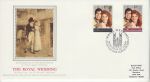 1986-07-22 Royal Wedding Westminster Abbey Silk FDC (75525)