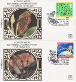 1992-09-13 Green Issue Stamps x4 Benham Silk FDC (75596)