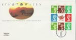 1992-02-25 Wales Bklt Stamps Cardiff FDC (76000)