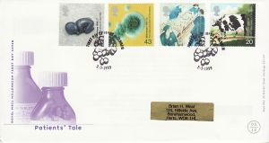 1999-03-02 Patients Tale Stamps Oldham FDC (76526)