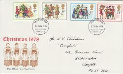 1978-11-22 Christmas Stamps  Kings Lynn  FDC (76636)