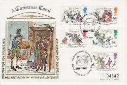 1993-11-09 Christmas Stamps Curiosity Shop London FDC (76642)