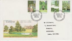 1983-08-24 Gardens Stamps Fenstanton FDC (76659)