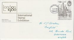 1980-04-09 London Stamp Exhibition Kings Lynn FDC (76691)