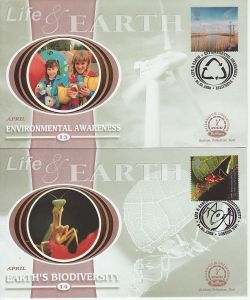 2000-04-04 Life and Earth Stamps x4 Benham FDC (76754)