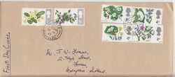 1967-04-24 British Flowers Stamps Forres cds FDC (76890)