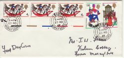 1968-11-25 Christmas Stamps Forres cds FDC (76906)