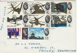 1965-09-13 Battle of Britain Stamps Forres cds FDC (76956)