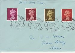 1968-02-05 Definitive Stamps Forres cds FDC (76975)