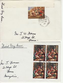 1967-11-27 Christmas Stamps Forres cds FDC (76980)