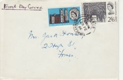 1966-02-28 Westminster Abbey Stamps Forres cds FDC (76996)