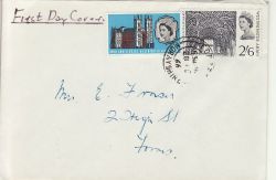 1966-02-28 Westminster Abbey Stamps Forres cds FDC (76997)