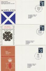 1974-11-06 Regional Definitive Stamps x3 SHS FDC (76089)