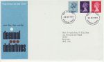 1973-10-24 Definitive Stamps Windsor FDC (76113)