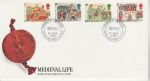 1986-06-17 Medieval Life Stamps Winchester FDC (76221)
