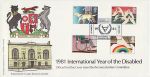 1981-03-25 Year of Disabled Stamps Leicester PPS FDC (76325)