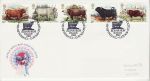 1984-03-06 Cattle Stamps Edinburgh FDC (76333)
