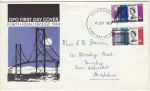 1964-09-04 Forth Road Bridge Stamps Edinburgh FDC (76377)