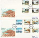 1981-06-24 National Trust Gutter Stamps Maidstone x2 FDC (76398)