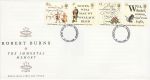 1996-01-25 Robert Burns Stamps Blackburn FDI (76487)