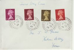 1968-02-05 Definitive Stamps Forres cds FDC (77041)