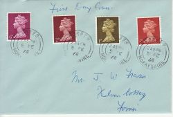 1968-02-05 Definitive Stamps Forres cds FDC (77043)