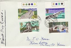 1968-04-29 British Bridges Stamps Forres cds FDC (77050)