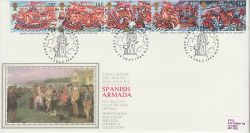 1988-07-19 Armada Stamps Plymouth Silk FDC (77100)