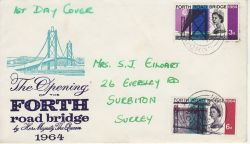 1964-09-04 Forth Road Bridge Stamps London CDS FDC (77163)