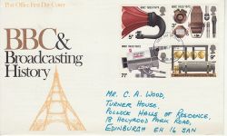 1972-09-13 BBC Broadcasting Stamps Stirling FDC (77225)